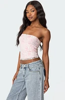 Edikted Allison Lace Tube Top