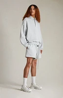 Fear of God Essentials Light Heather Grey Fleece Running Shorts