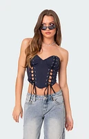 Edikted Mckenna Lace Up Corset