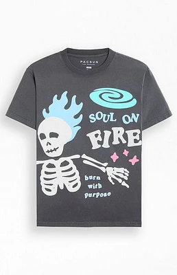 Pacsun Soul On Fire Boxy T-Shirt