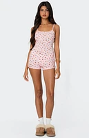 Edikted Strawberry Girl Printed Romper