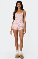 Edikted Strawberry Girl Printed Romper