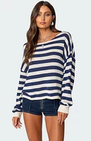 Edikted Anney Oversized Striped Sweater