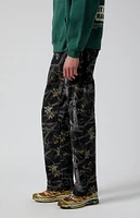 PacSun Tree Camo Baggy Carpenter Jeans