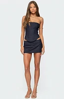Edikted Rebel Linen Look Mini Skort