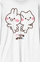 Mimi & Neko Rabbit White Long Sleeve T-Shirt