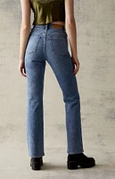 PacSun Eco Medium Blue Stretch High Waisted Bootcut Jeans