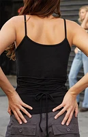John Galt Black Basic Tank Top