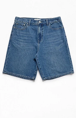 PacSun Medium Indigo Baggy Denim Shorts