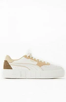 Puma Women's Beige Cali Court Sneakers