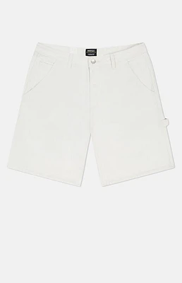 WeSC America Inc White Carpenter Baggy Shorts