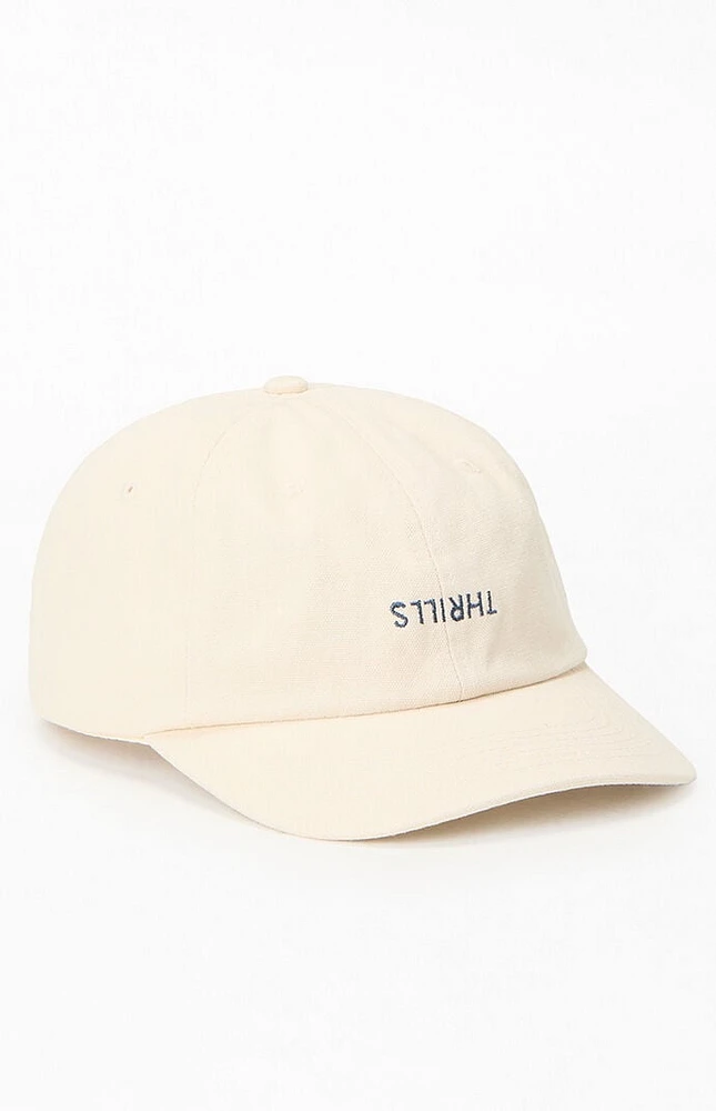 Thrills Off White Minimal 6 Panel Dad Hat