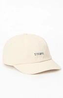 Thrills Off White Minimal 6 Panel Dad Hat