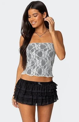 Edikted Allison Lace Tube Top