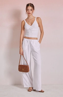 Beverly and Beck Linen Pull-On Pants