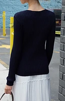John Galt V-Neck Long Sleeve Sweater