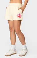 Edikted Orchid Babe Sweat Shorts
