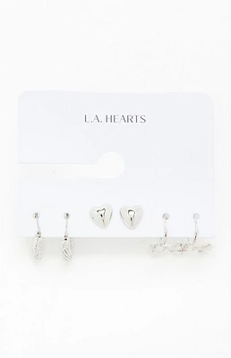 LA Hearts 3 Pack Harlow Earrings