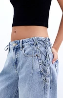 PacSun Casey Bow Low Rise Baggy Jeans