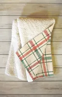 Pimlada Phuapradit Christmas Tartan Fleece Throw Blanket