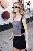 John Galt Gray Ella Top
