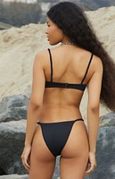 PacSun Eco Black Jaz Scrunchy Side Bikini Bottom