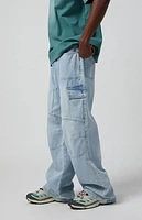 Pacsun Light Indigo Cargo Extreme Baggy Jeans