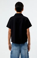 Pacsun Kids Embroidered Camp Shirt