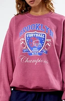 Golden Hour Brooklyn Football Champion Crew Neck Sweatshirt