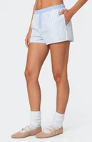 Edikted Oaklie Mix Striped Boxer Shorts