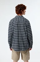 PacSun Black & White Classic Plaid Shirt