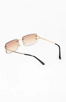 PacSun Joey Frameless Rectangle Sunglasses