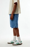Levi's Medium Indigo 469 Loose Fit Denim Shorts