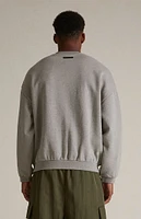 Fear of God Essentials Dark Heather Oatmeal Fleece Crew Neck Sweatshirt