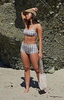 Amor y Besos Tan Plaid Toledo Swim Shorts