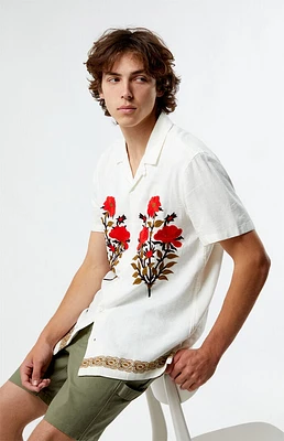 PacSun Linen Embroidered Woven Shirt