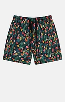 WeSC America Inc Zack Monstera Flowers 5" Swim Trunks