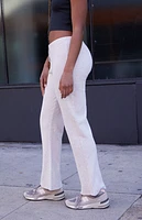 John Galt Heather Grey Kiera Low Rise Sweatpants