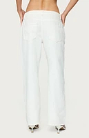 Edikted Petite Roman Low Rise Slouchy Jeans