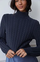 Bailey Cable Knit Cropped Sweater
