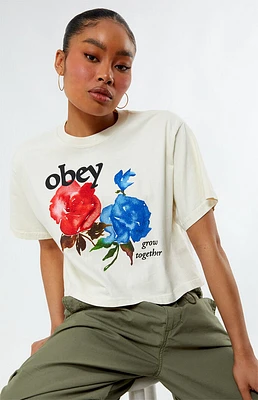 Obey Grow Together Cropped T-Shirt