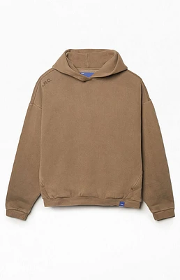 A.R.C. Brown Vintage Wash Heavyweight Fleece Hoodie