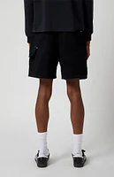 PacSun Black Carpenter Baggy Sweat Shorts