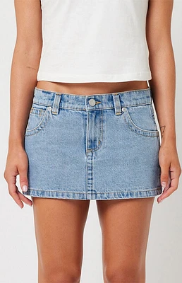 ABRAND x Rip Curl Ariane Tape 99 Low Rise Denim Skirt
