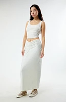 WEWOREWHAT Crystal Midi Skirt