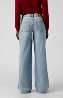 Pacsun Casey Low Rise Baggy Jeans Light Indigo