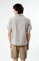 PacSun Woven Striped Camp Shirt