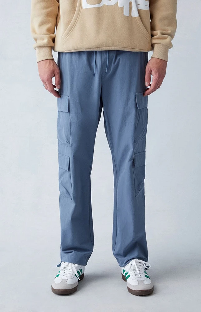 PacSun Performance Stretch Blue Straight Cargo Pants