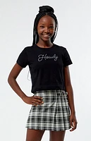 Pacsun Kids Plaid Buckle Mini Skort