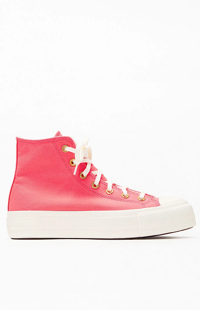 Converse Rose Chuck Taylor All Star Lift High Top Sneakers